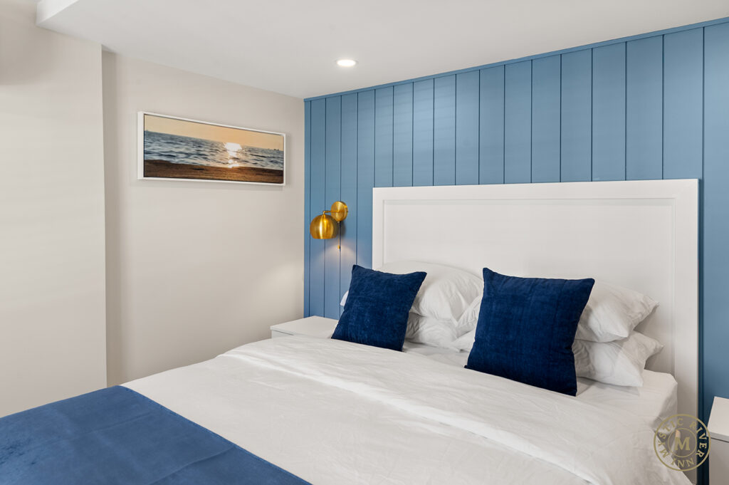 Anchor Suite bedroom area at Mystic River Inn.
